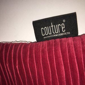 Two Red Square Pillow Slip Covers
